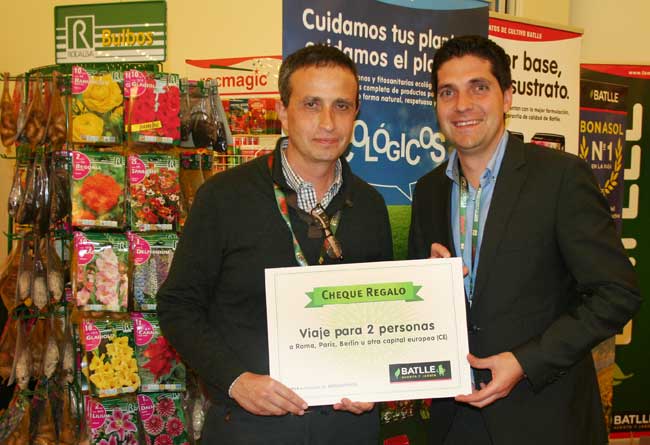 Oriol Batlle (Centre de Jardinería Batlle) y David Giné (Semillas Batlle)